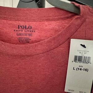 Polo by Ralph Lauren Red Polo Shirt Casual Style NWT